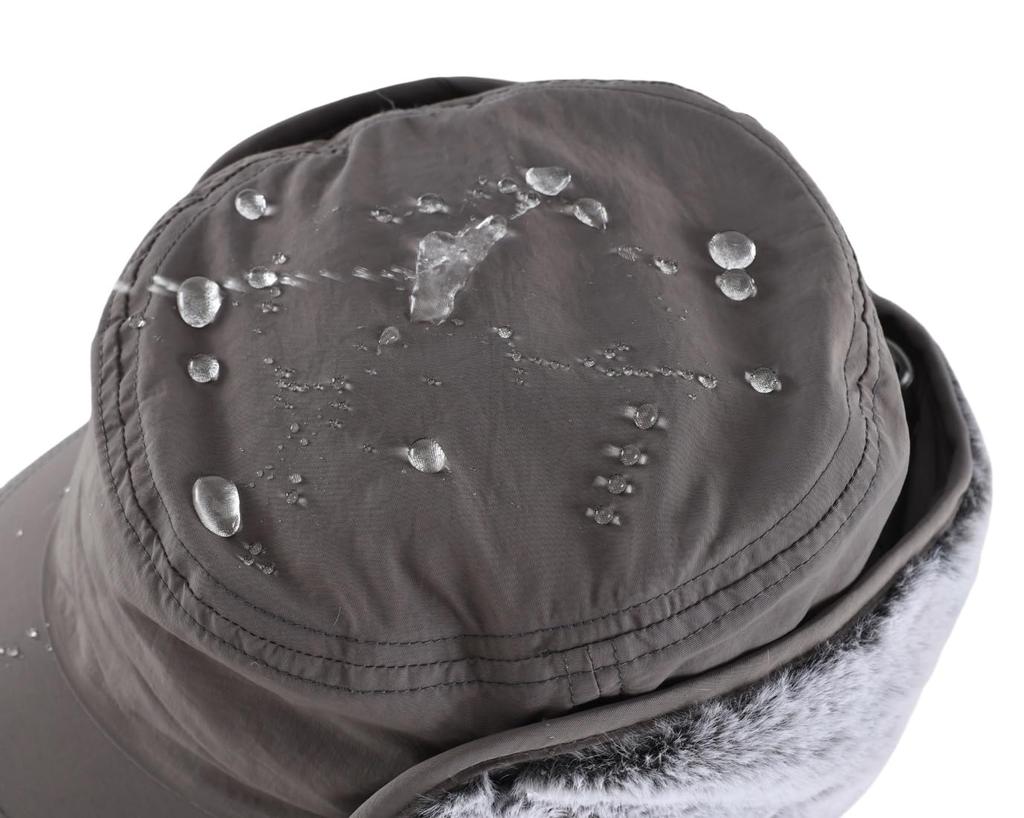 Cone Tail Unisex Earmuff Cap for Cold Work Dark Gray Men, Winter, Outdoor, Weather, Cycling, Warm, Waterproof, Cap,