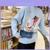 Sac bandoulière en peluche Zootopia Nick Wilde Judy Hopps avec fermeture éclair pour une utilisation quotidienne décontractée