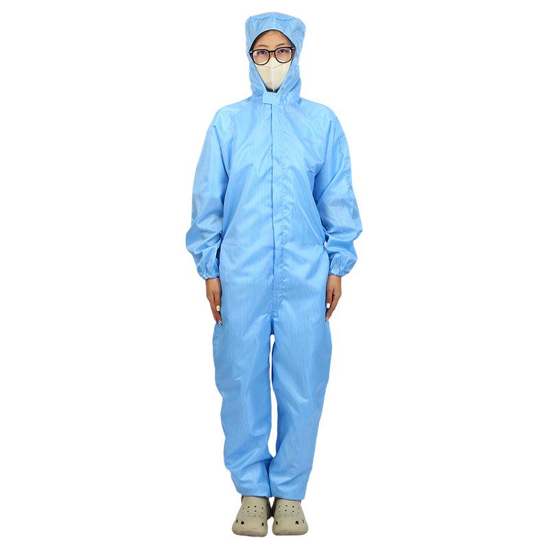 Anti-Static Dustproof Hooded Protective Coveralls for Pharmaceutical, Food, and Electronics Workshops