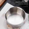 304 Stainless Steel Double-Layer Steamed Egg & Soup Bowl with Lid - Heat Resistant Cooking Pot for Home Use