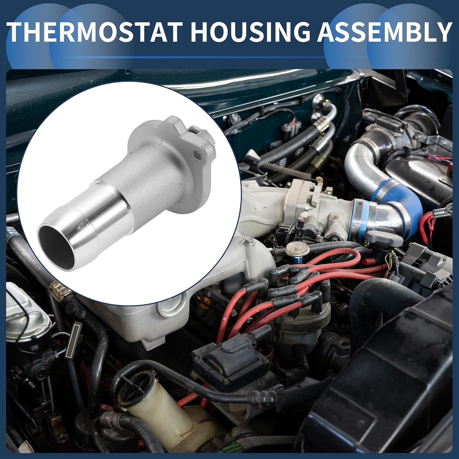 

Aluminum Alloy Thermostat for CHEVROLET Colorado 2004-2012 Engine Coolant Thermostat Housing Assembly for GMC Canyon 2004-2012 No.12622316