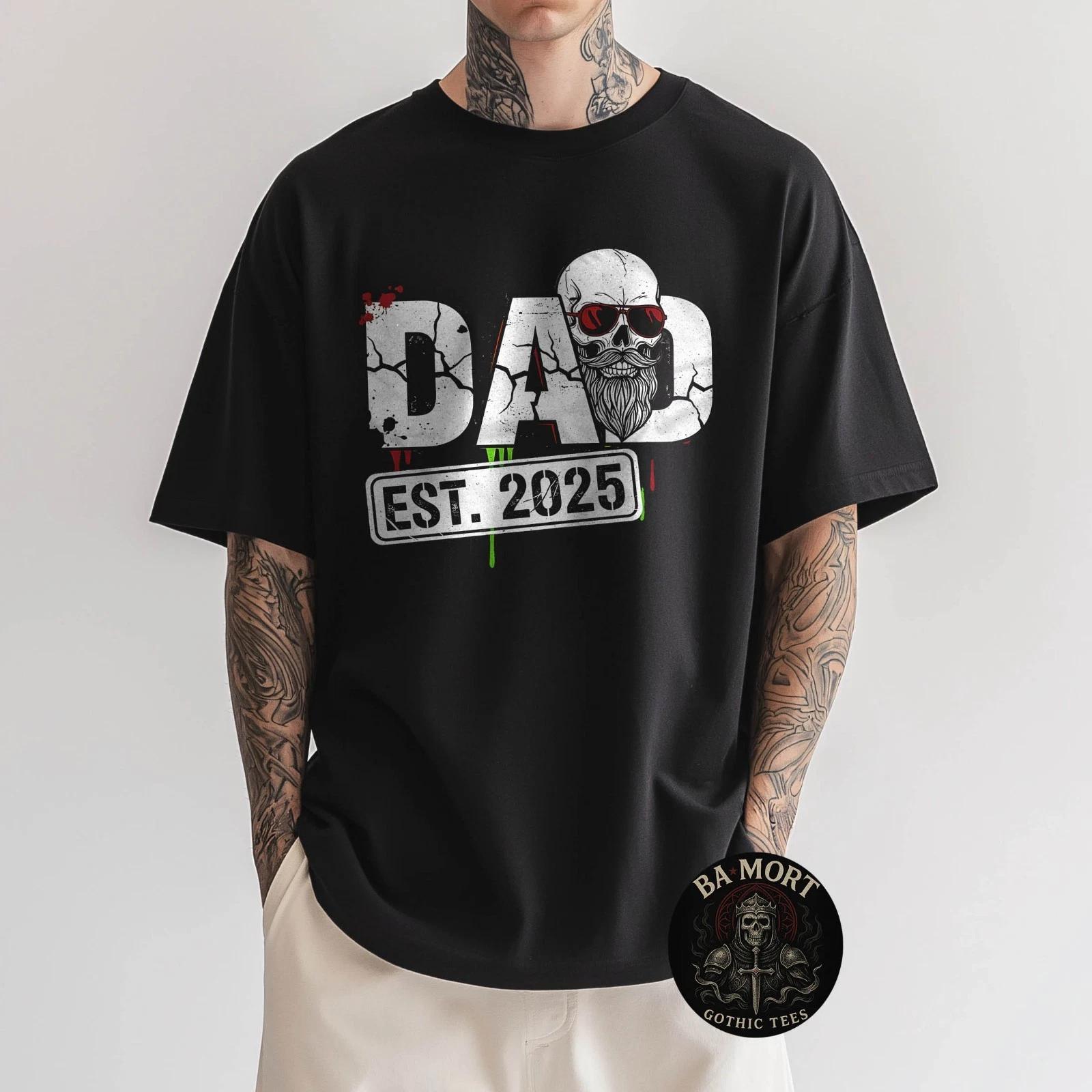 Dad Est. 2025 Skull Streetwear Grunge Edition T-Shirt XXXL