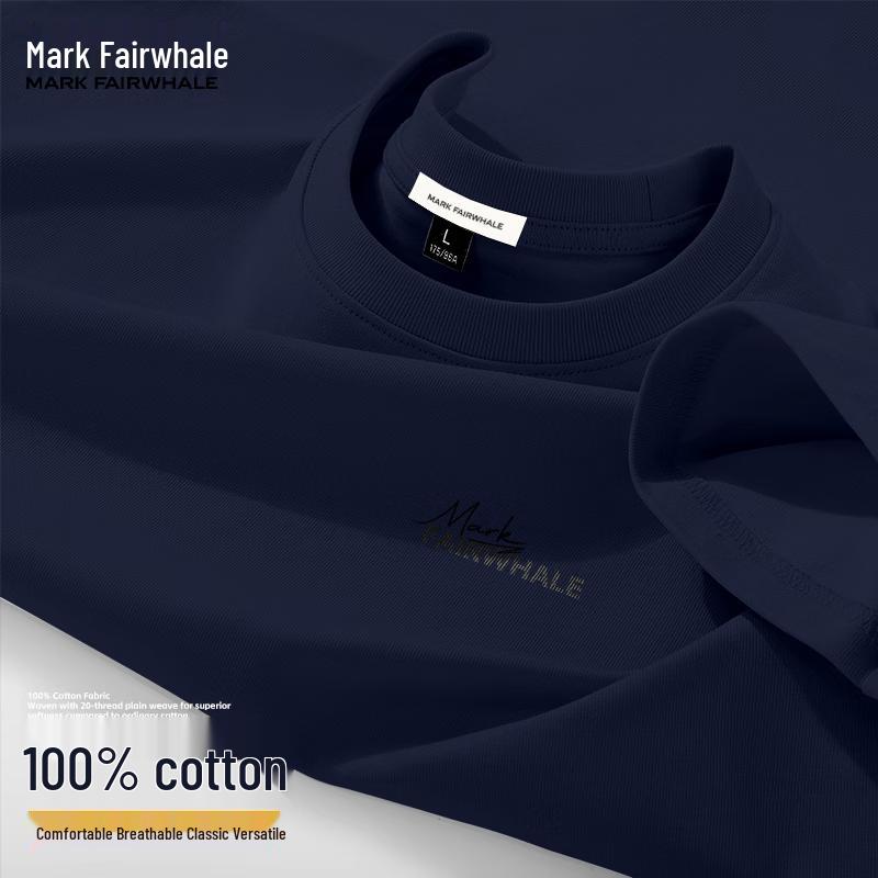 Mark Fairwhale Men's Casual Cotton Short Sleeve T-Shirt