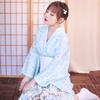 Printed Floral Sakura Girl  Kimono Dress Elegance Japanese Style Yukata Bathrobe  Party