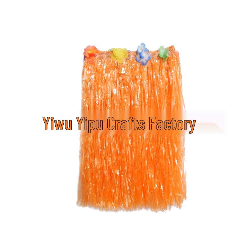 Children's Hawaiian Hula Skirt & Lei Set - Perfect for Performances, Weddings, Parties, and Costumes.