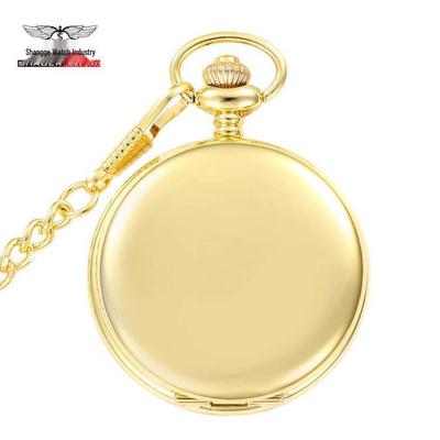 Luxury Double-Sided Polished Classic Retro Pocket Watch – Men’s & Women’s Quartz Pendant Antique Gift Watch