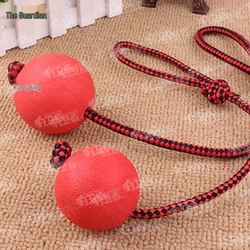 Leopard Defender Dog Training Ball with Rope