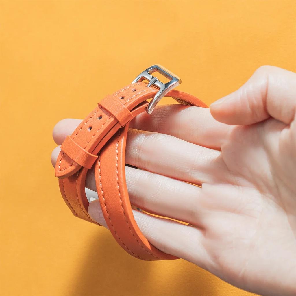 High Quality Leather Loop For Apple Watch Band Women 10/9/8/7/6/5/4/3/2/1 SE 38mm 40mm 41mm 42mm 44mm 45mm 46mm 49mm Strap