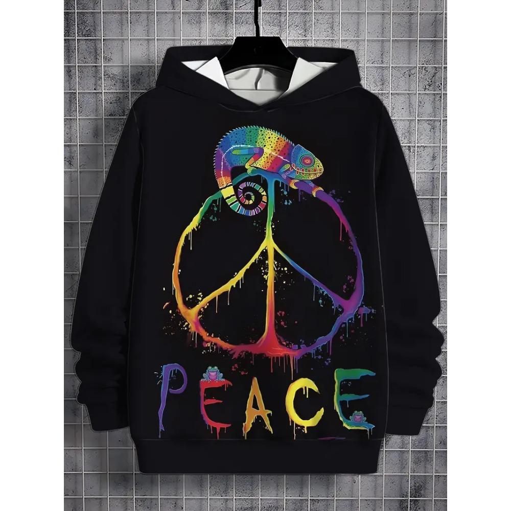 Modische Herren-Kapuzenpullover mit Grafikdruck Herbstkleidung Cartoons Freizeitkleidung Damen Pullover Oberteile Sweatshirts