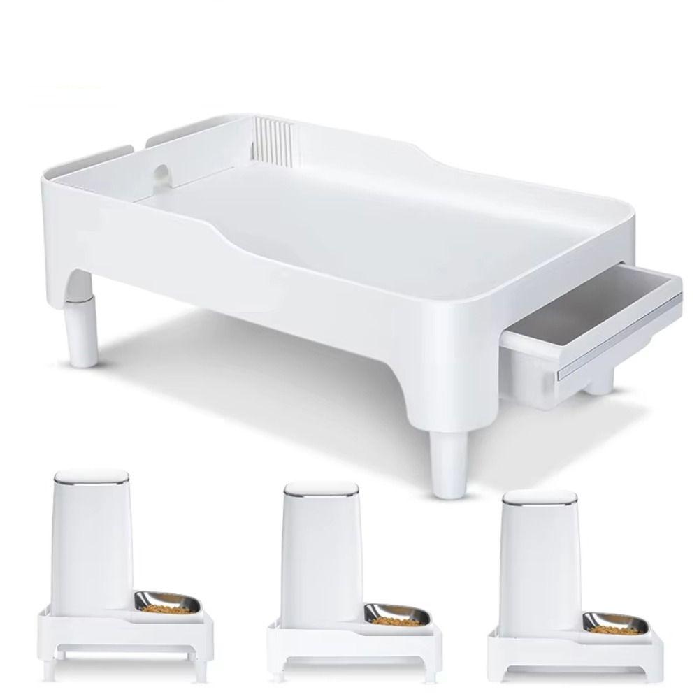 Height Adjustable Feeder Bowl Holder Drawer Storage Feeder Elevated Bracket  Pet Supplies