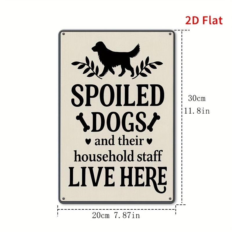 

Pet Theme Metal Sign Vintage Iron Home Decor D Printed for Living Room Entryway Pet Store 20x30cm（7.8x11.8inch）