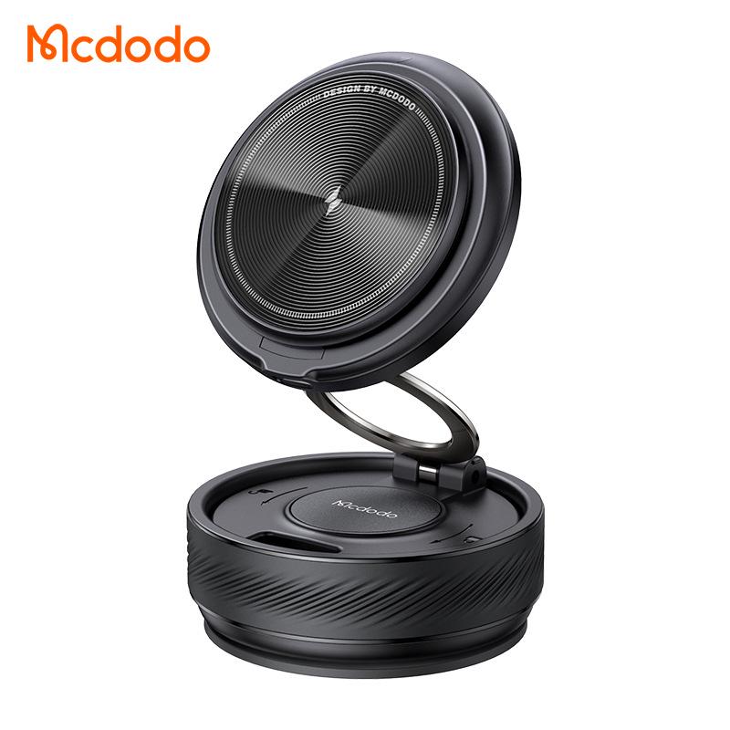 Mai Duo Duo 15W Magnetic Wireless Car Charger & Phone Holder with Vacuum Suction and Folding Design чёрный