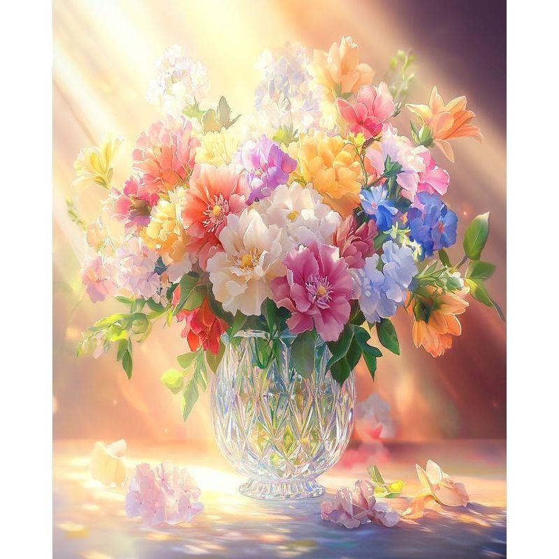 

CHENISTORY 40x50cm Picture By Number flower Kits DIY Unique Gift Interior Painting By Number On Canvas HandPainted Decor Art Gif 20x30cm no frame