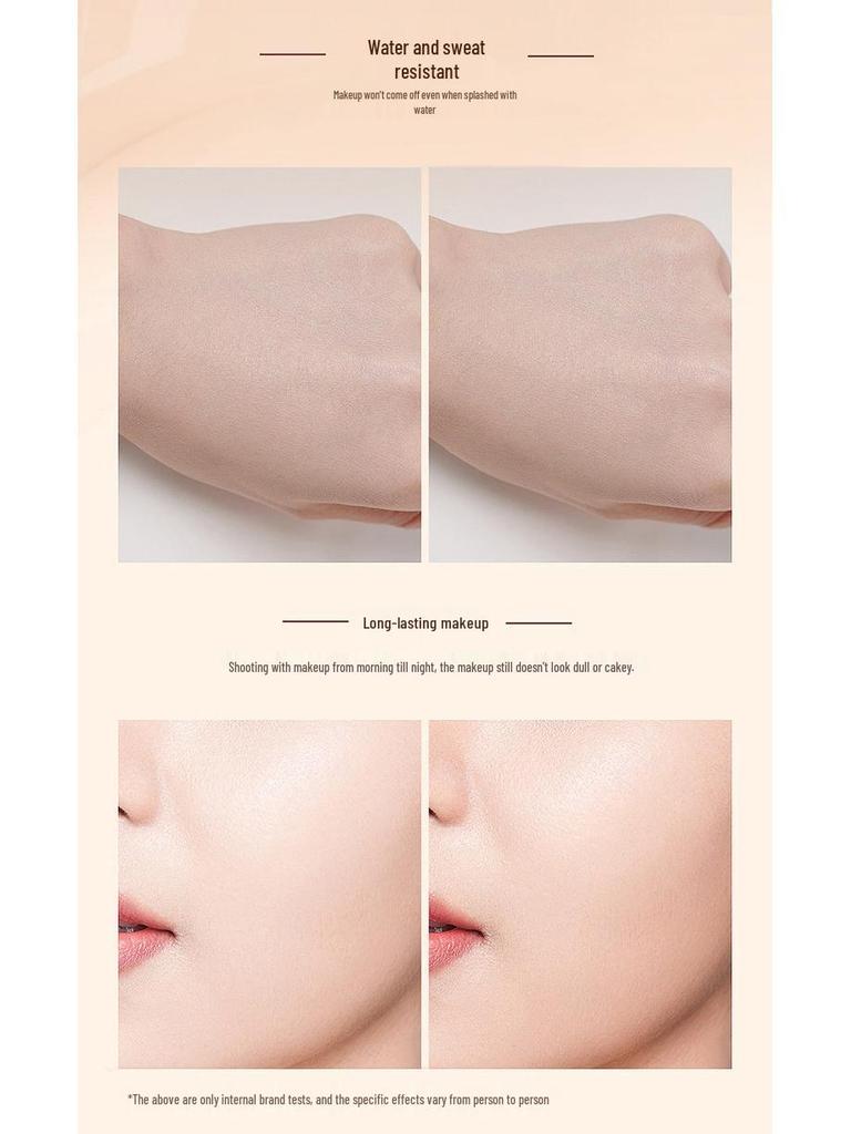 Meixi'er Luxury Gold Bird's Nest Truffle Cushion CC Cream with Refill - Moisturizing & Concealing.