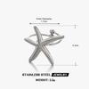 Stainless Steel Gold Color Starfish Open Rings For Men Women Vintage Metal Irregular Star Adjustable Finger Rings Beach Jewelry