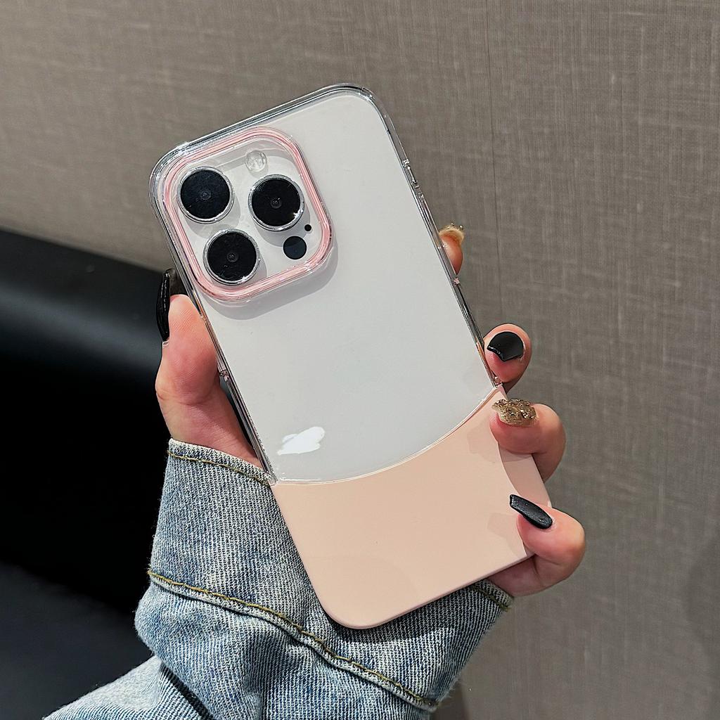 Splicing 2-in-1 is suitable for Apple 16Promax mobile phone case, ultra-thin and transparent iPhone16 all-inclusive PC case.