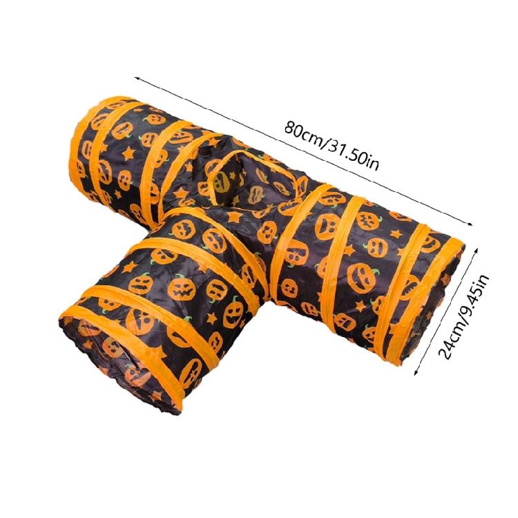 Cats Tunnel Tube Compactable Foldable Tunnels Toy for Indoor Cats Rabbits Pet