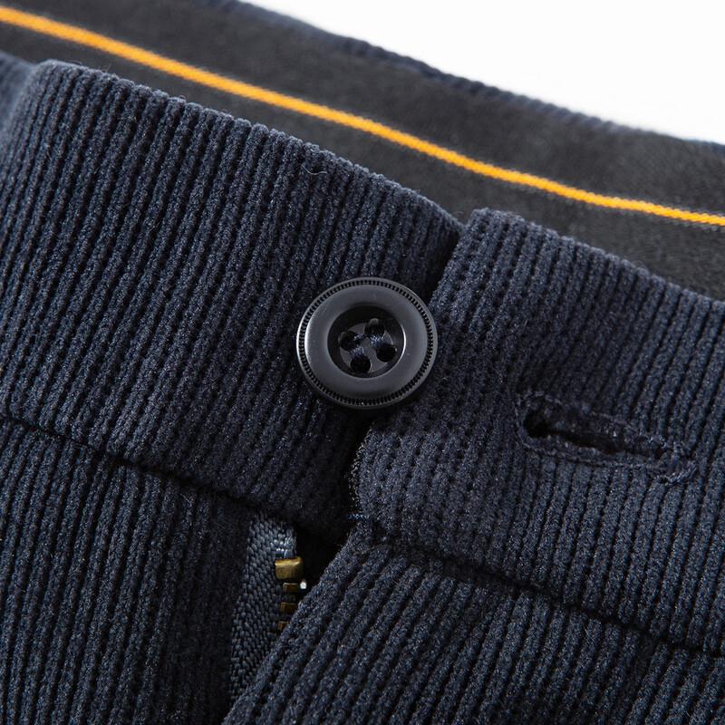 MONTAGUT Men's Wool Blend Corduroy Business Casual Pants