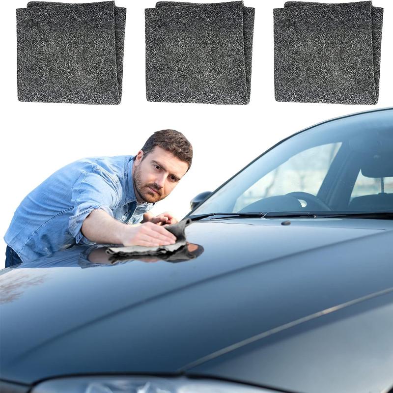 2pcs Car Scratch Repair Cloth Multipurpose Upgraded Magic Nanomagic Paint Scratch Remover for Car Garage and Travel Maintenance