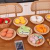 1/12 Dollhouse Mini Bread Hamburger Juice Set Simulation Kitchen Breakfast Food For Dolls House Decor Kids Pretend Play Toys