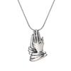 Niche pleated love necklace, simple irregular pendant, hand-closed fashion sweater chain design