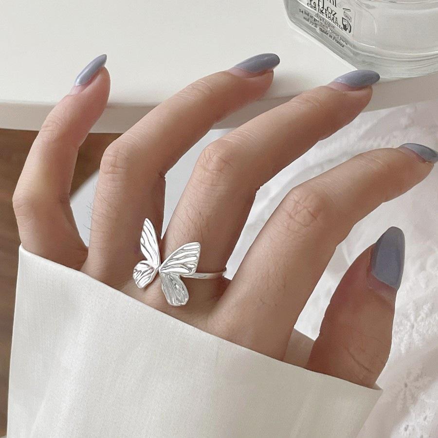 3D Butterfly Adjustable Ring for Women: Trendy, Fashionable, and Unique. Open Adjustable