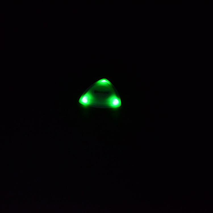 LED Glow Triangle Bass Guitar Picks - Glitter & Tactile Design for Night Play
