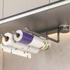 1PCS Paper Towel Wipe Hanging Rack Suction Cup Paper Roll Holder Towel Hook Wall Mount For Kitchen Bathroom Carbon Steel ABS