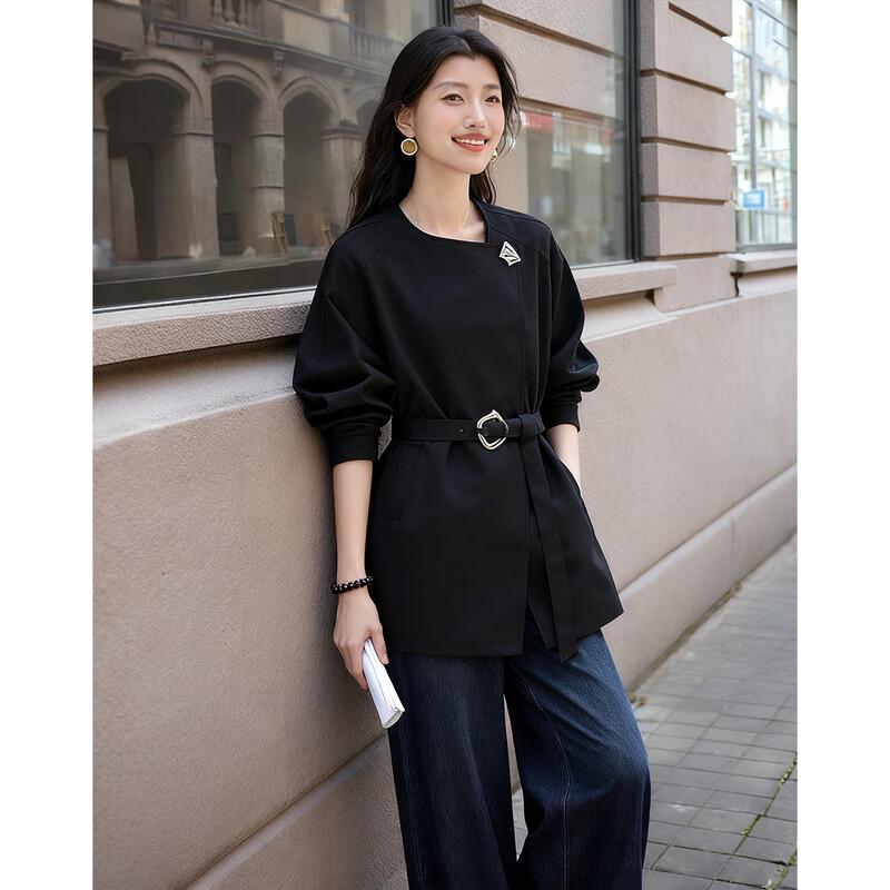 Demana Women s Autumn Urban Simple Loose Fit Coat XL