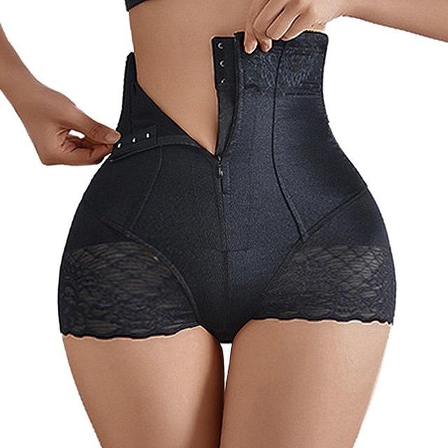 New Tummy Control Panties Women Zipper Body Shaper High Waist Shaper Pants Seamless Shapewear Postpartum Panties