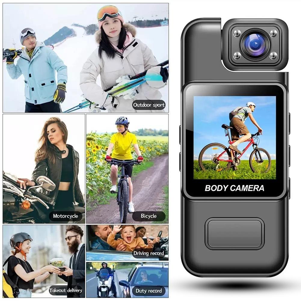 Portable Mini 4K WiFi Sports Camera with Screen HD Outdoor Cycling Action Cam DVR Recorder Waterproof Mount Camera