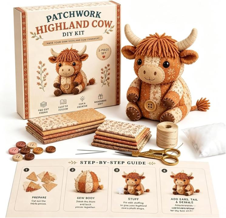 DIY Patchwork Animal Sewing Kit for Children