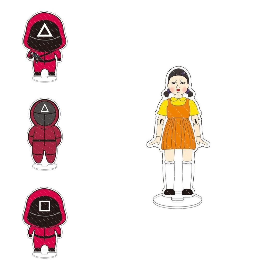 Stunning Squid Game Red Guard Worker Staff Acrylic Stand For Home Decor