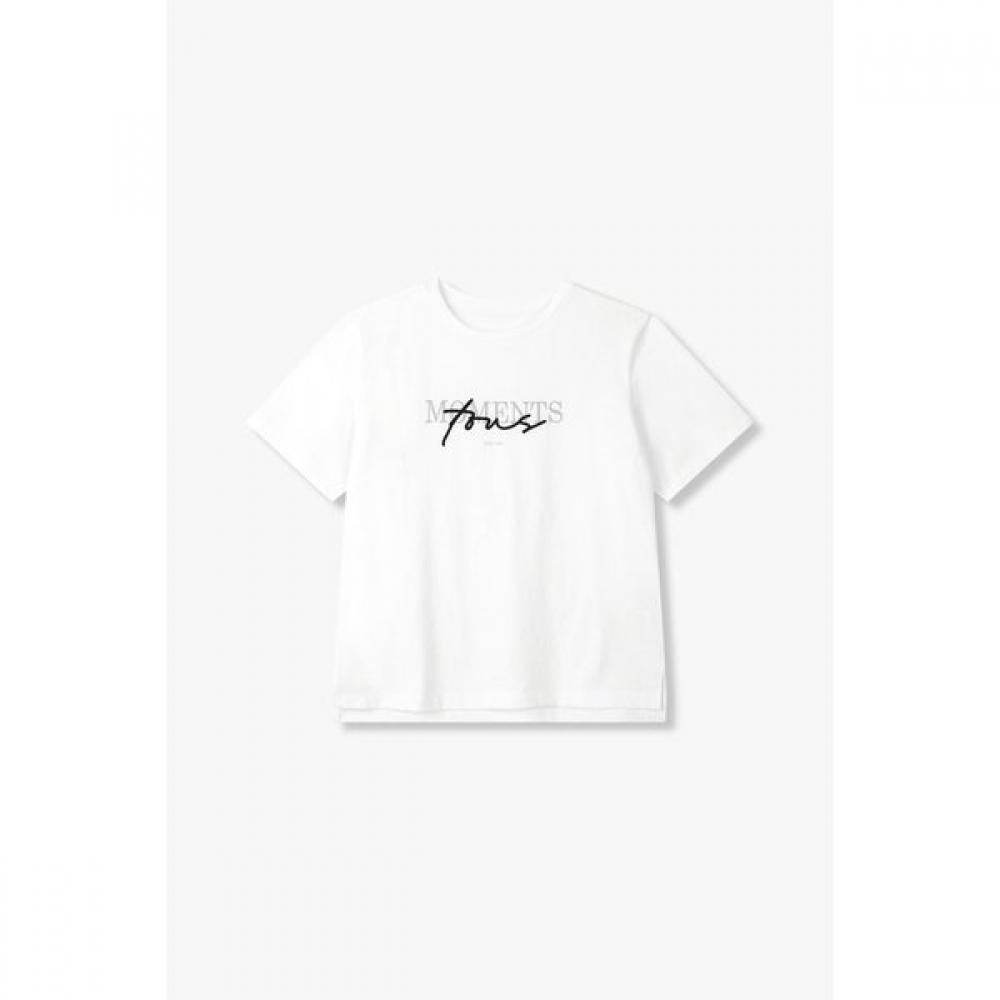 Vov PrinTed T shirT Side sliT 7155240007 blacks/S