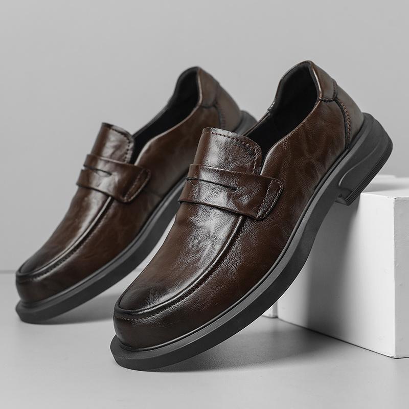Business Casual Leather Men Shoes Genuine Leather Oxford Shoes For Men Flats Shoes