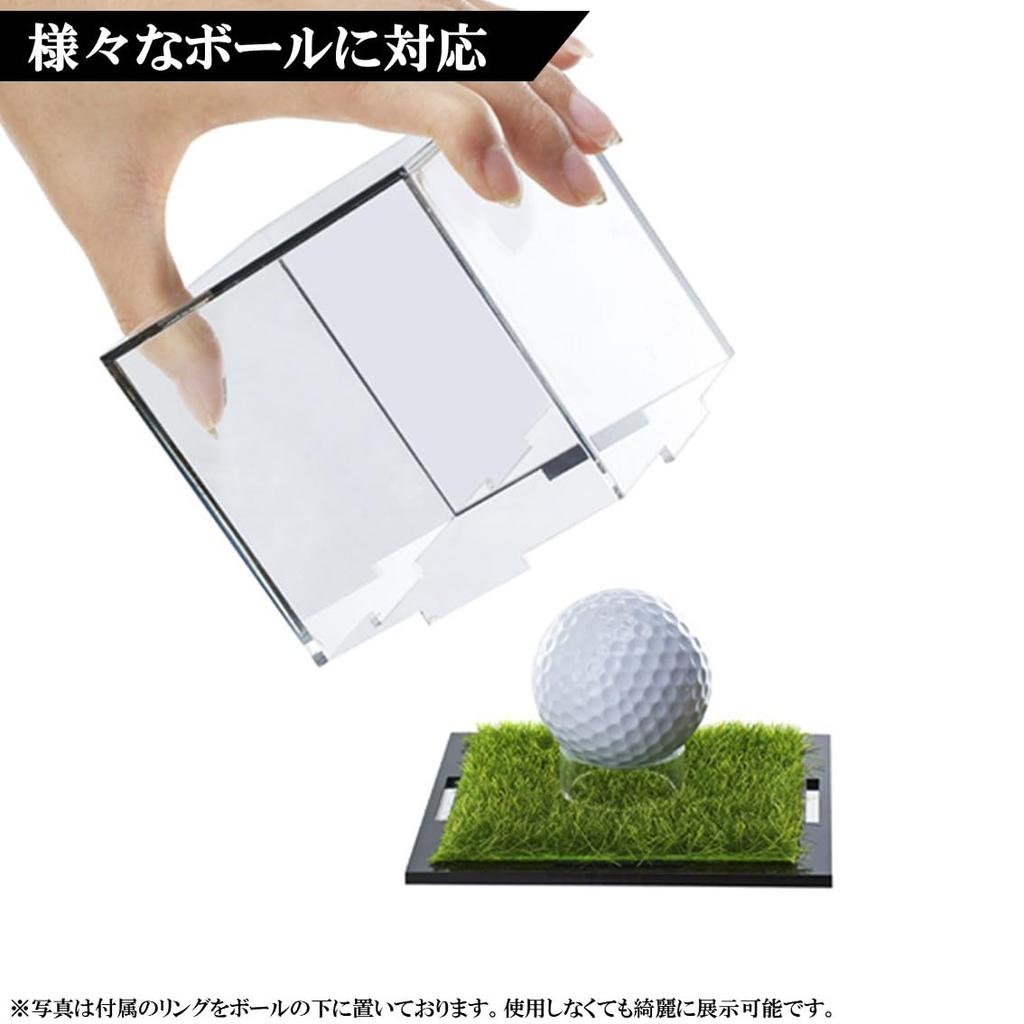 [Japanese Manufacturer] Baseball Ball Case BoxGolf Ball Case Signed Ball Case Display Case, Made of Acrylic, Transparent, Square, Dustproof (2)