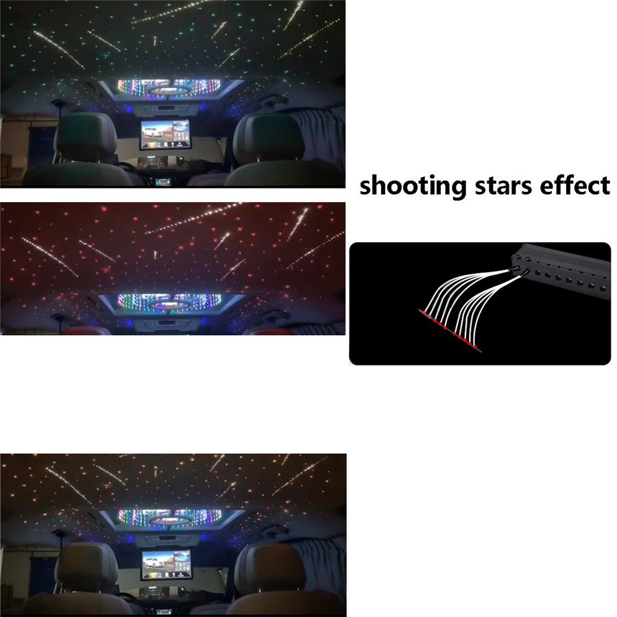 Car Fiber Optic Light RGBW Ceiling Star Light Shooting Meteor Effect APP Control