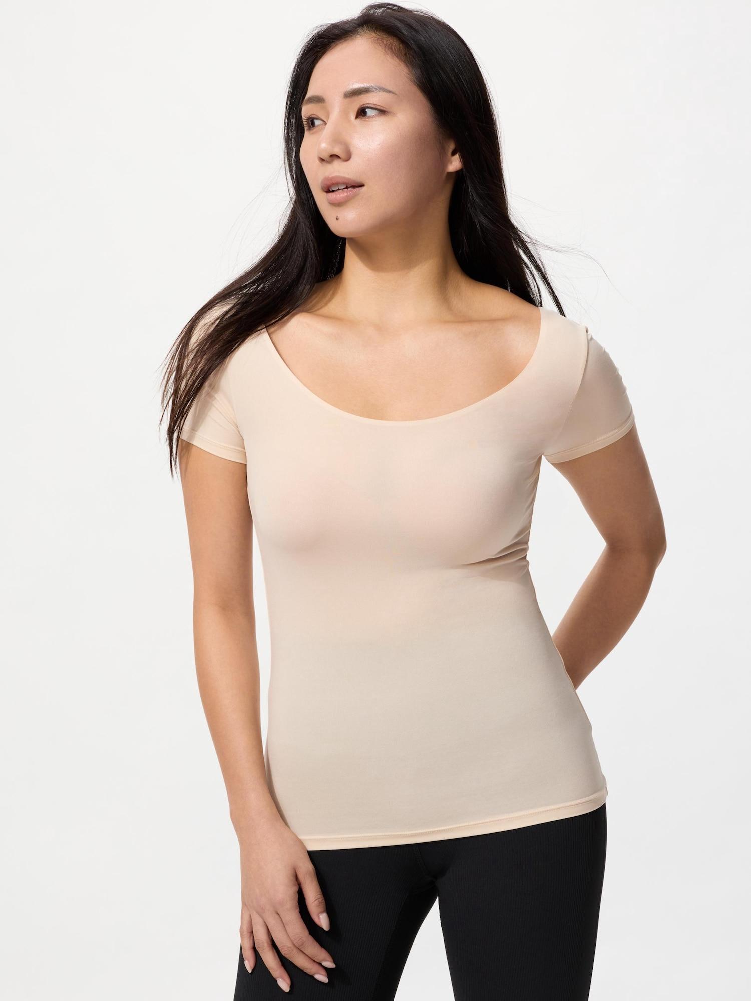 

Футболка Uniqlo Airismu с коротким рукавом 31 BEIGE/WOMEN 3XL