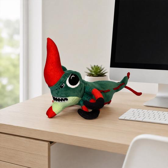 Fish Plush Toy, Game Character Stuffed Animal Doll, Soft Collectible Figure for Fans, Home Desk Decor