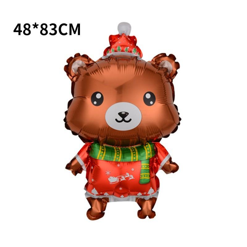 Christmas Balloons Special-Shaped Aluminum Film Balloons Santa Claus Merry Christmas Arrangements Christmas Eve Decorations