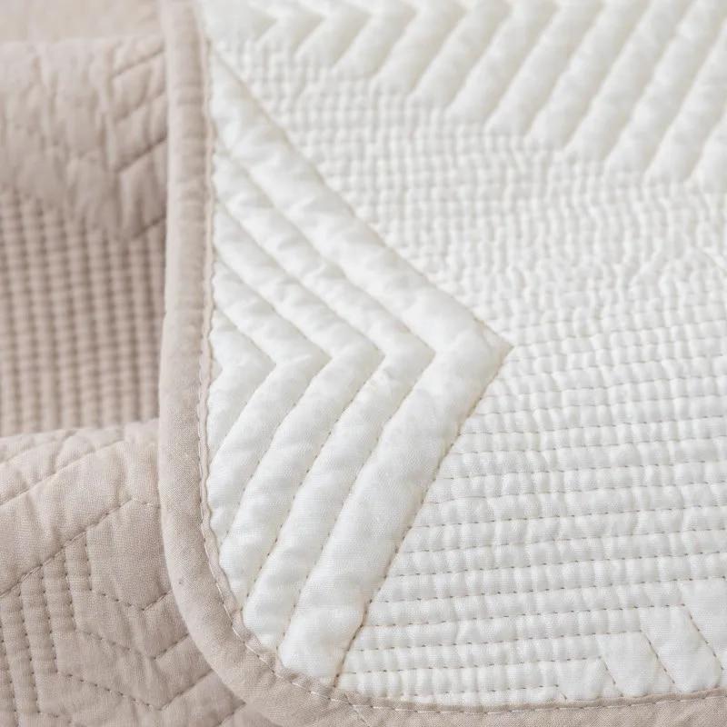 Rutschfestes Baumwollkissen Universal Moderner Sofabezug Überwurfhandtuch Unifarbener Sofakissenbezug Vier Jahreszeiten Reine Baumwolle Stoff