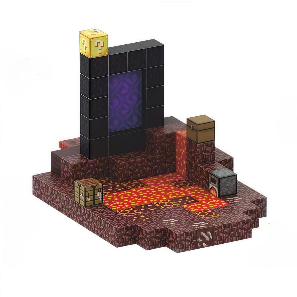 My Block World Children's Magnetic Cubes Set - Primeval Forest