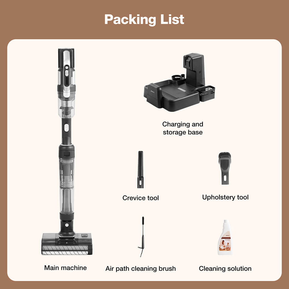 JIMMY PW11 All-In-One Cordless Vacuum & Washer, 400W Strong Power, Single Brush Roll, Hot Air Fast Drying, LED Screen