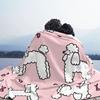 Cute Poodle Dog Flannel Blanket Gift for Animal Dogs Lover Awesome Throw Blanket for Home Hotel Sofa 200x150cm Rug Piece
