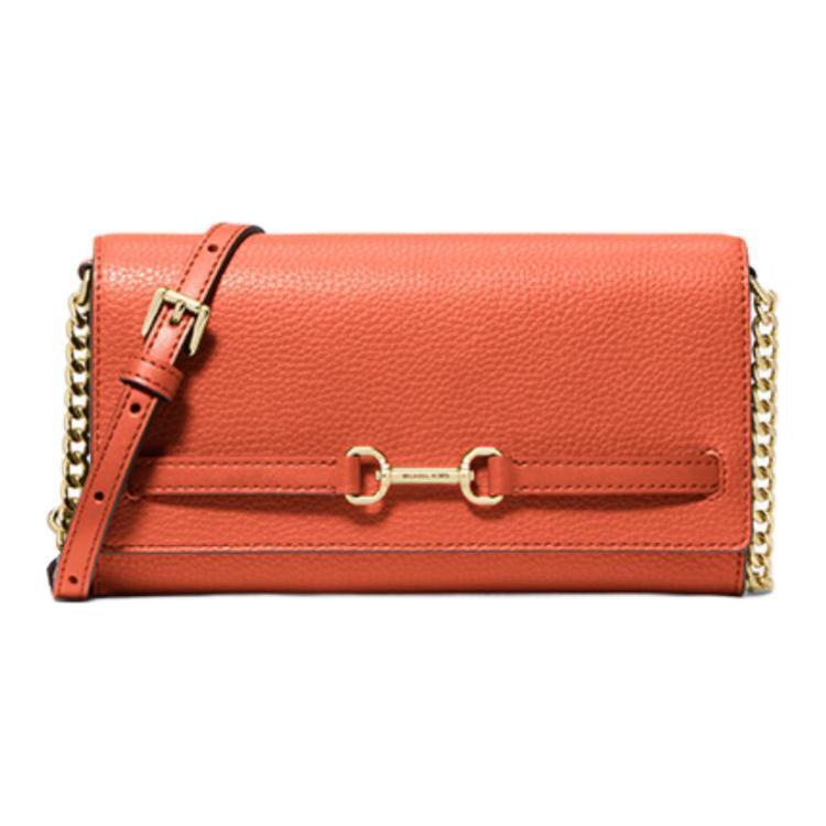 

Michael Kors MK Carson Adjustable Chain Shoulder Bag With Magnetic Closure Women Shoulder Bag Coral-Red 35S5G2ZC7B-867 Basic Set (Bag+Dust Bag)