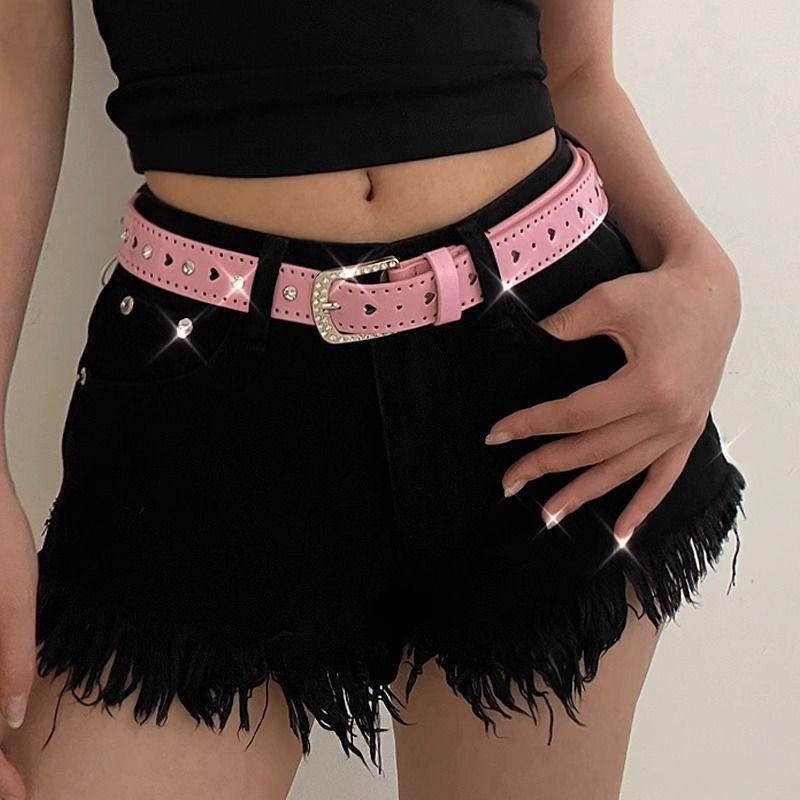 1pcs waist belt for women 2026 new style versatile decoration accessory jean belt with diamond y2k American high street trend be