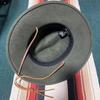 Used BRIXTON Wool Safari Hat M Khaki Green Good Condition Felt