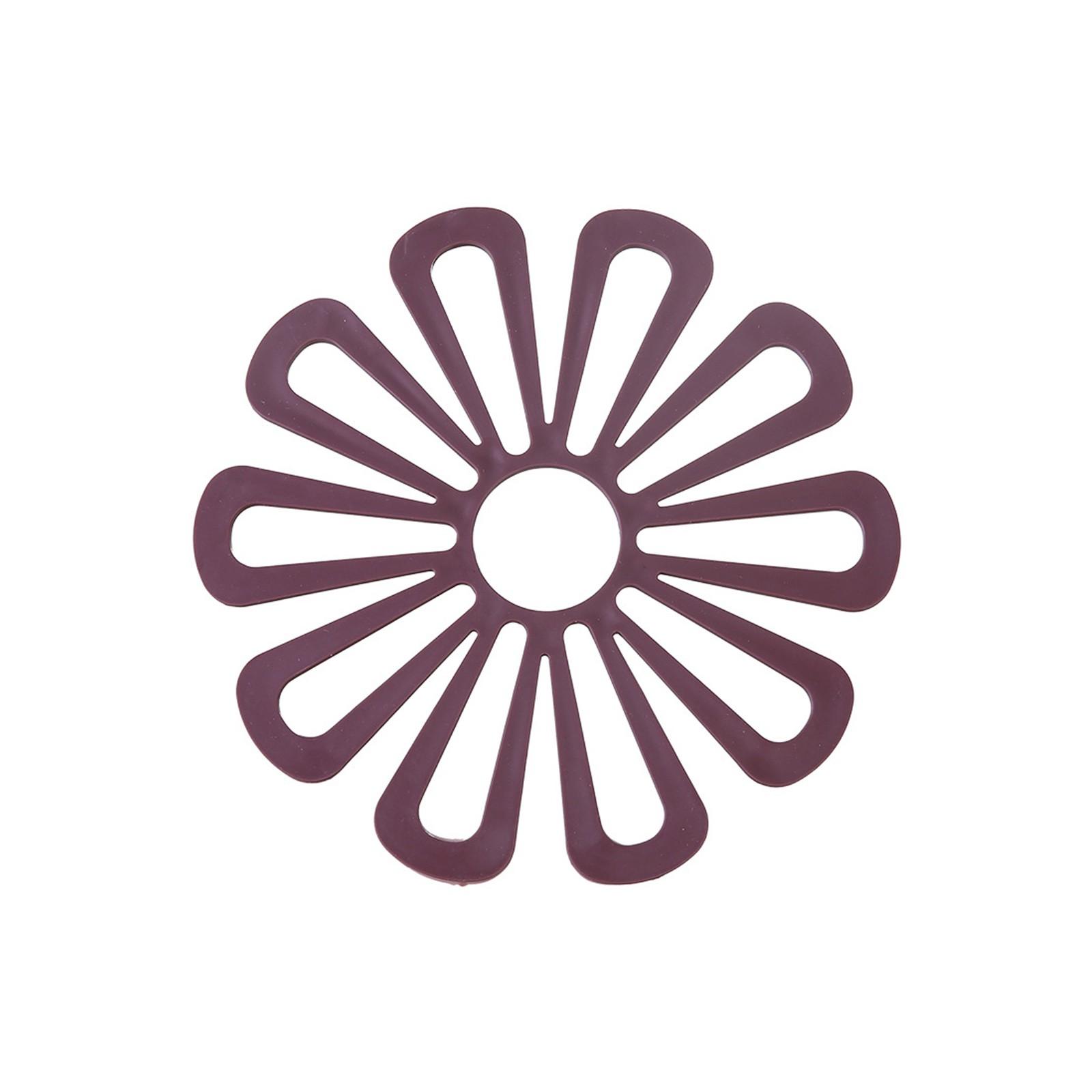 

Утолщенный коврик для стола, изоляционная подкладка для обеденного стола, противоожоговая подкладка, бытовой коврик для тарелок, коврик для чая с цветочным узором, нескользящий One Size винный