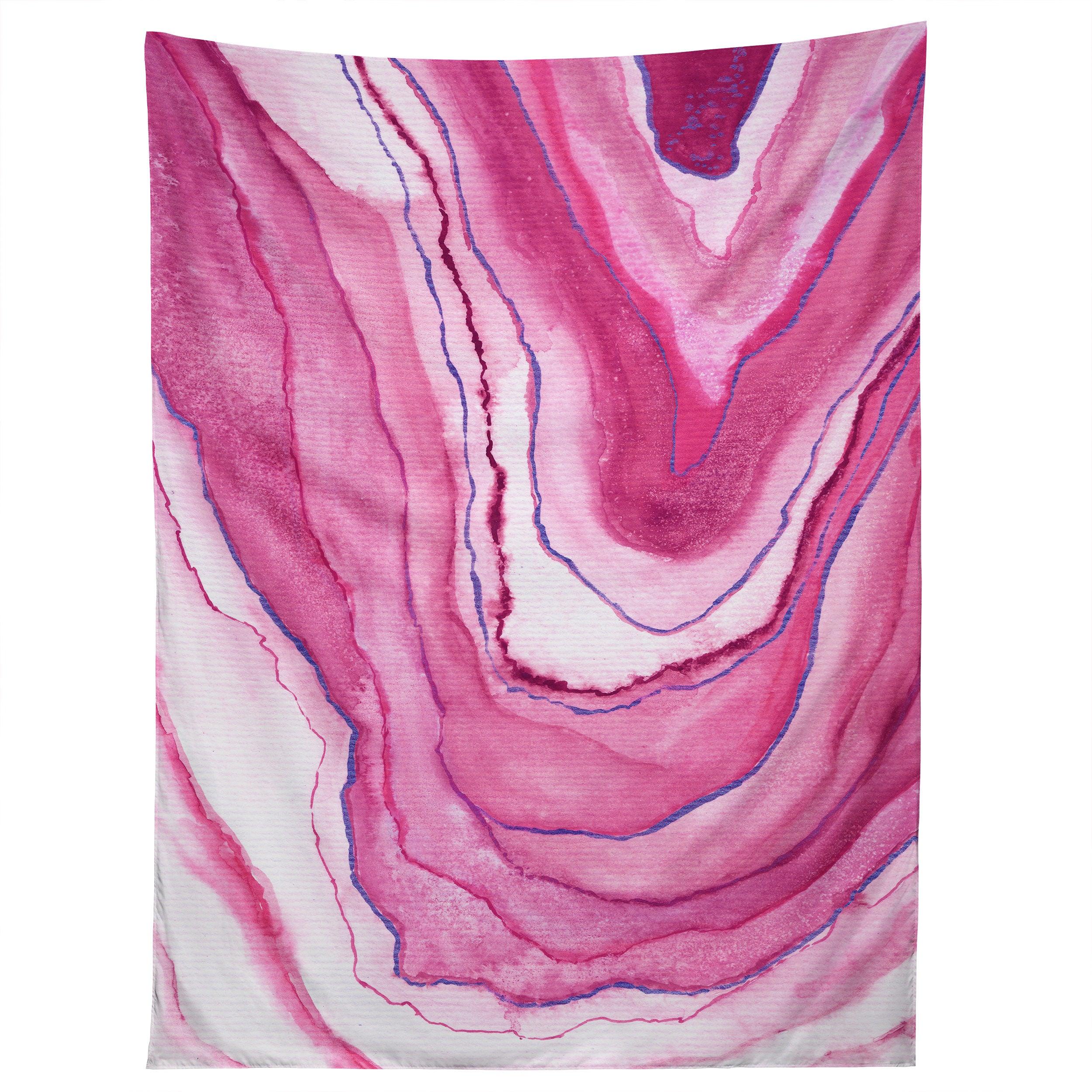 AGATE INSPIRED WATERCOLOR 08 tapestry 75x100
