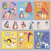 6/24Pcs Creative Kpop Demon Hunters Make Cartoon Puzzle Stickers Kids Make Your Own DIY Game Children Jigsaw Education Toy Gift